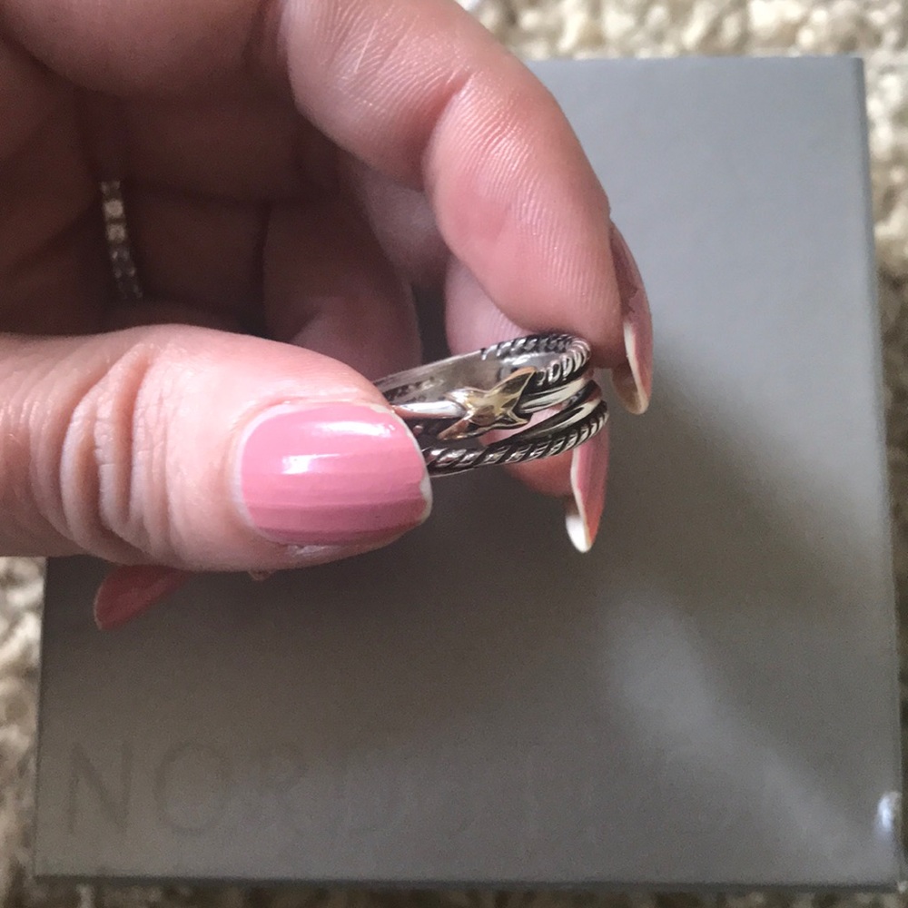 David Yurman “X” Crossover Ring, SZ. 6